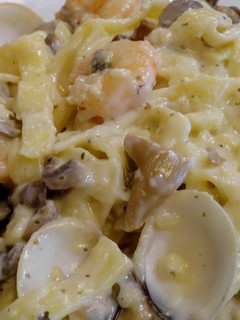 Una foto de Fetuccini al Albariño