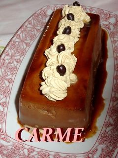 Una foto de Budin fresco de chocolate y café