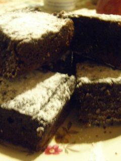 Una foto de Brownies de plátanos