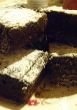 Una foto de Brownies de plátanos