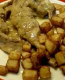 Lomos de conejo en salsa de vino