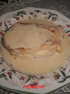 Una foto de Pechuga de pollo rellenas al cava
