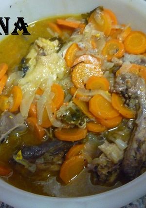 Una foto de Escabeche de gallina casero