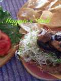 Hamburguesa casera con avena