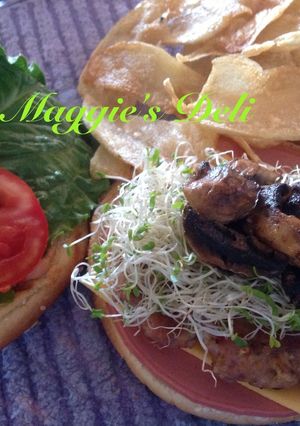 Una foto de Hamburguesa casera con avena