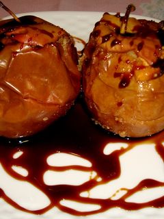Una foto de Manzanas asadas al horno