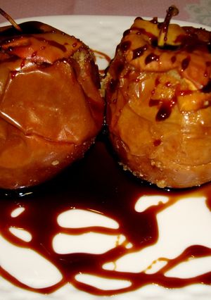 Una foto de Manzanas asadas al horno