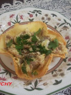 Una foto de Tulipas de queso rellenas