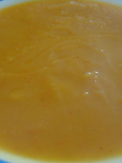 Una foto de Puré de calabaza cacahuete