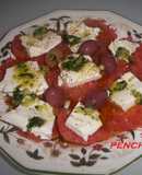 Tomates Raf con queso fresco