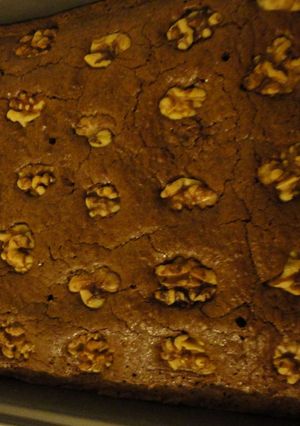 Una foto de Brownie de nueces de California
