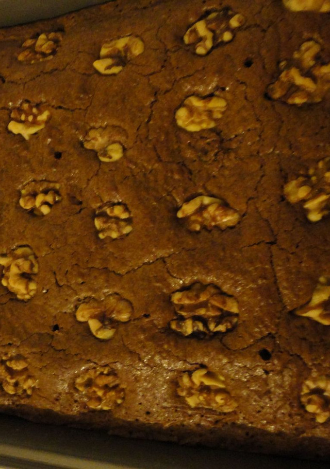 Una foto de Brownie de nueces de California