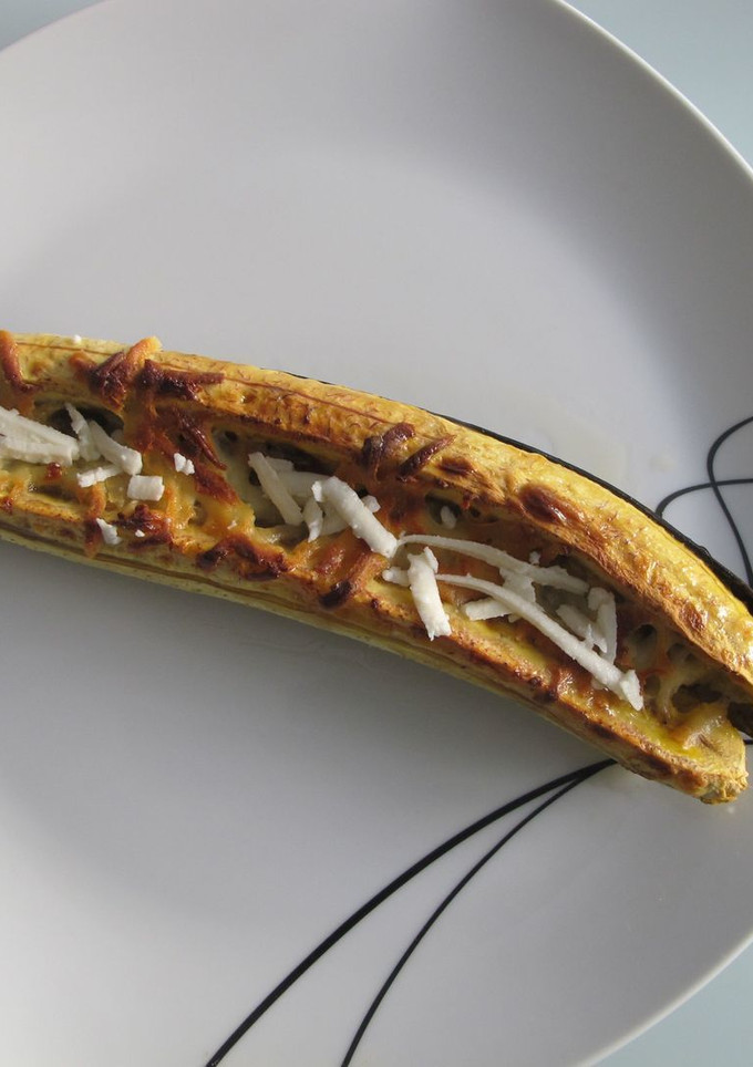 Una foto de Plátano al horno venezolana