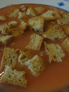 Una foto de Gazpacho de calabacín