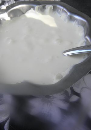 Una foto de Crema agria casera