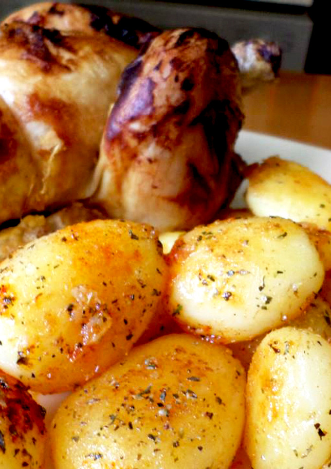 Una foto de Pollo picantón a la mostaza
