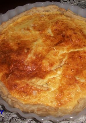 Una foto de Tarta de hojaldre con queso trufado deluxe