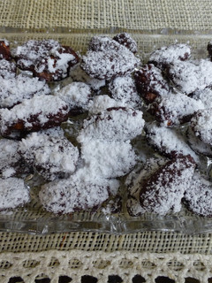 Una foto de Almendras garrapiñadas con chocolate