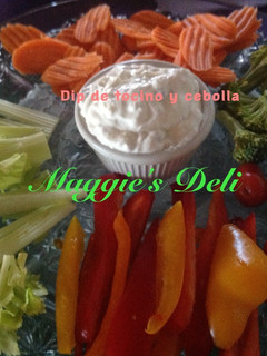 Una foto de Dip de tocino con cebolla