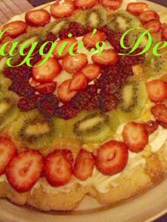 Una foto de Pizza de fruta