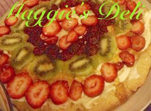 Una foto de Pizza de fruta