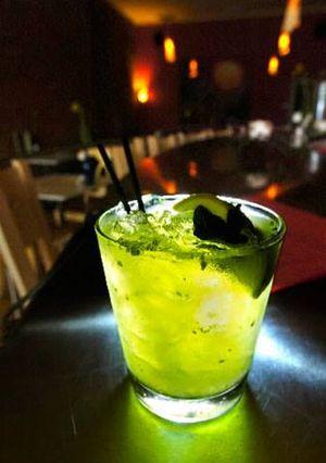 Una foto de Demonio Verde trago