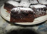 Una foto de brownie de chocolate