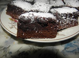 Una foto de Brownie sin manteca o mantequilla (con aceite)