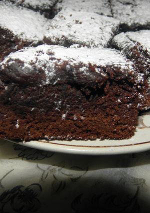 Una foto de Brownie sin manteca o mantequilla (con aceite)