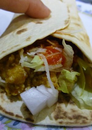 Una foto de Burrito de picadillo de pollo