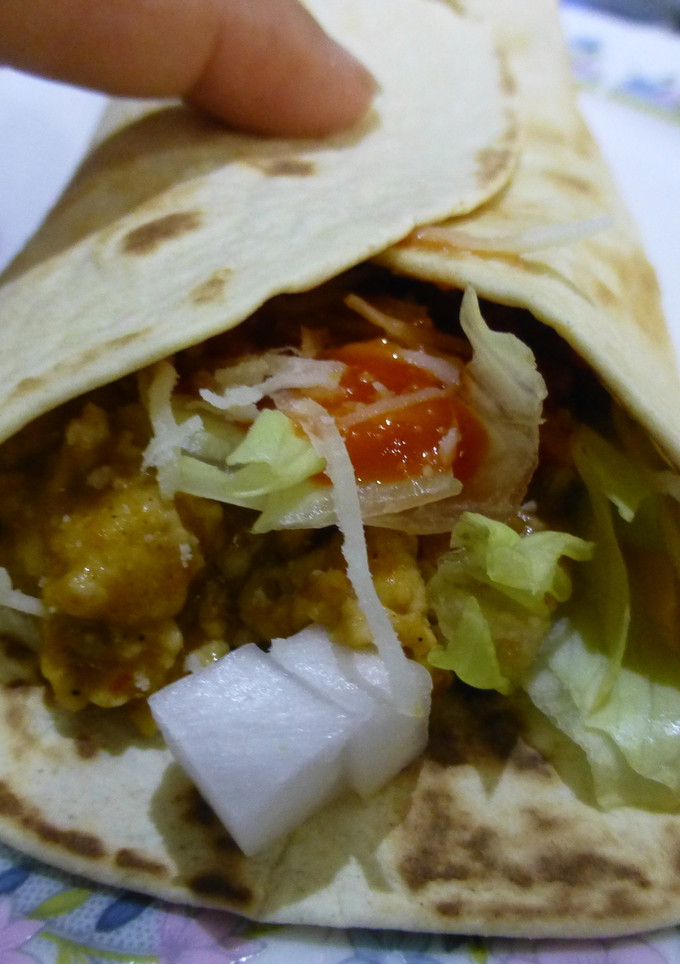 Una foto de Burrito de picadillo de pollo