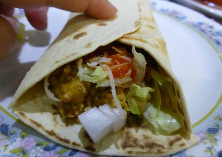 Burrito de picadillo de pollo