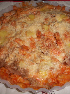 Una foto de Macarrones gratinados al Grana Padano