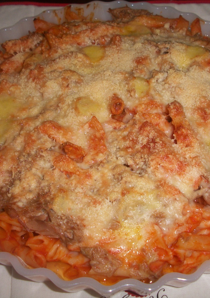 Una foto de Macarrones gratinados al Grana Padano