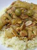 Tagine de pollo y almendras