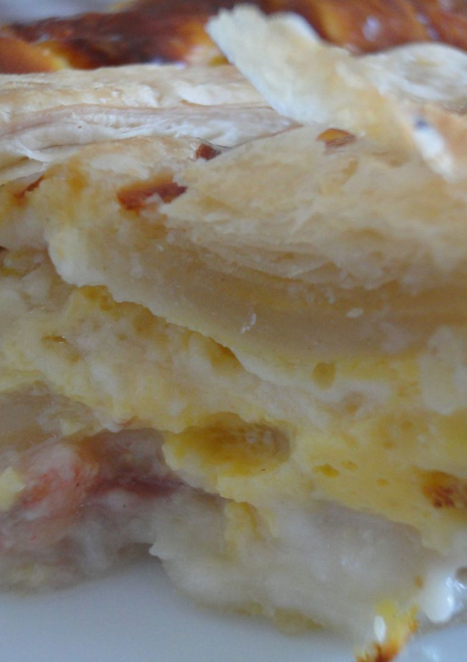 Una foto de Tarta salada de hojaldre