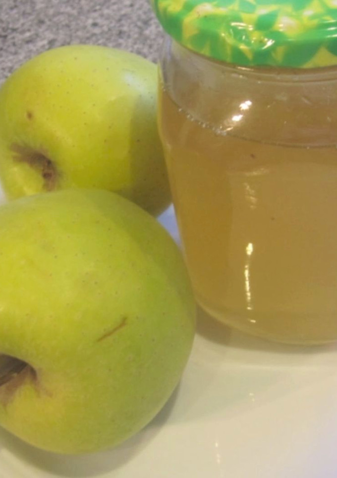 Una foto de Gelatina de manzana para pintar pasteles