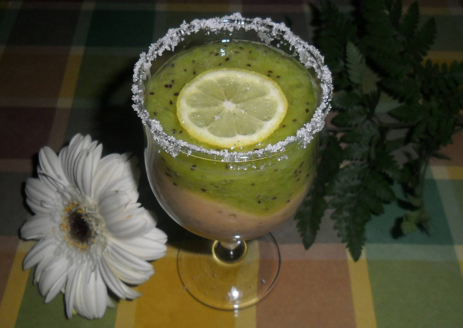 Batido de kiwi y plátanos con almíbar Receta de Gabriela