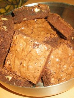 Una foto de Brownies de chocolate y nueces