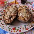 Berenjenas rellenas de lentejas
