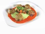 ALBONDIGAS DE BERENJENA RELLENAS DE TOCINETA