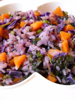 Una foto de Risotto morado