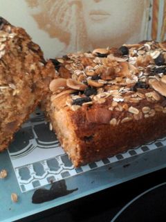 Una foto de Bizcocho de manzana y muesli