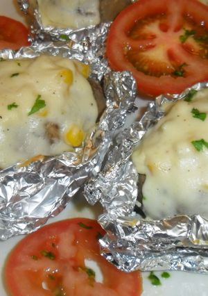 Una foto de Papas campesinas rellenas
