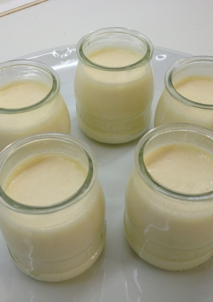 Una foto de Yogurt de piña casero