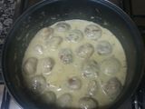Albóndigas con salsa carbonara