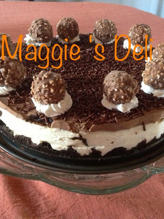 Una foto de Ferrero Rocher Cheesecake