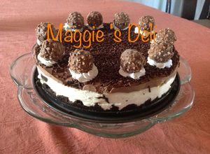 Una foto de Ferrero Rocher Cheesecake