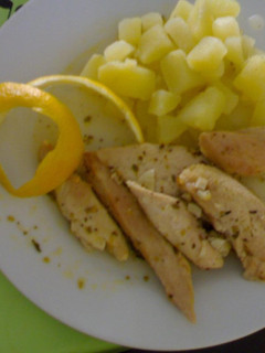 Una foto de Pollo al limón ligero