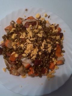 Una foto de Revuelto de guisantes
